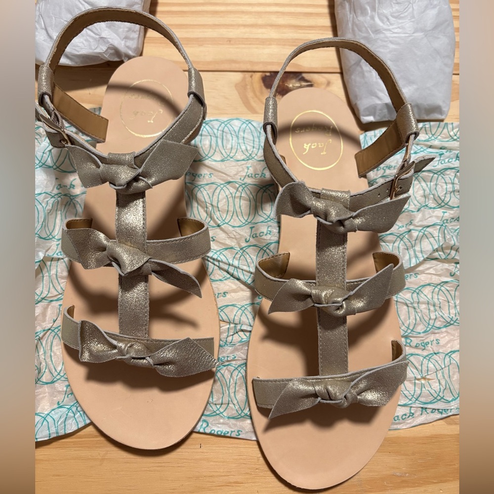 Jack Rogers Women's Gold Sandals